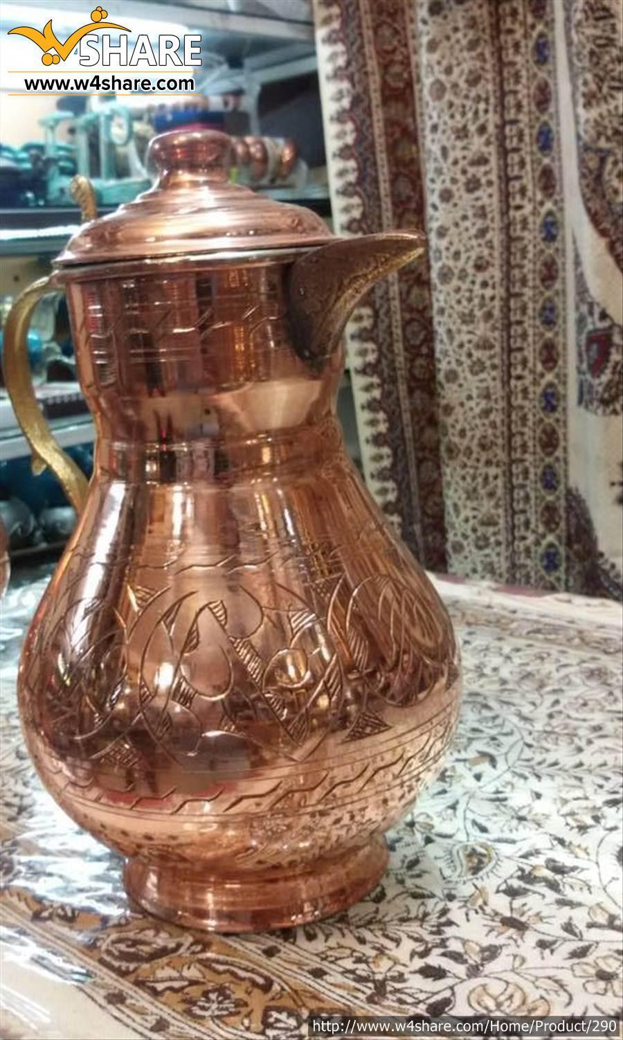 پارچ درب دار مسی