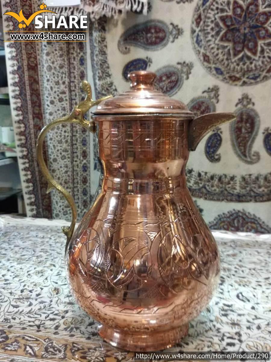 پارچ درب دار مسی
