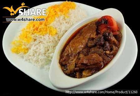چلو خورشت قیمه بادمجان