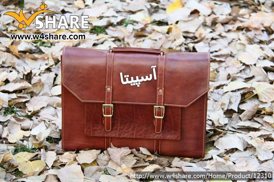 کیف تمام چرم دیپلمات