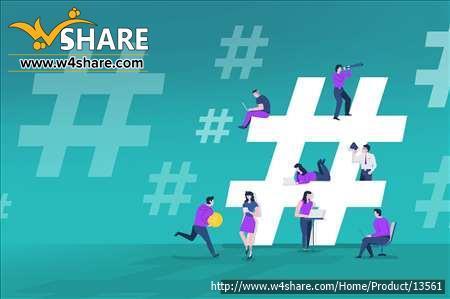 ارایه کلمات کلیدی و هشتک