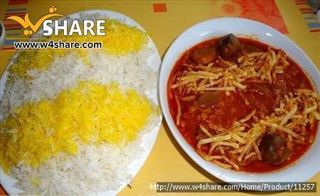چلو خورشت قیمه